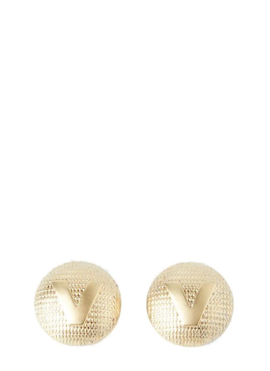 Vetements Logo Embossed Earrings