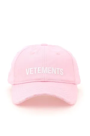 Vetements Logo Embroidered Cap