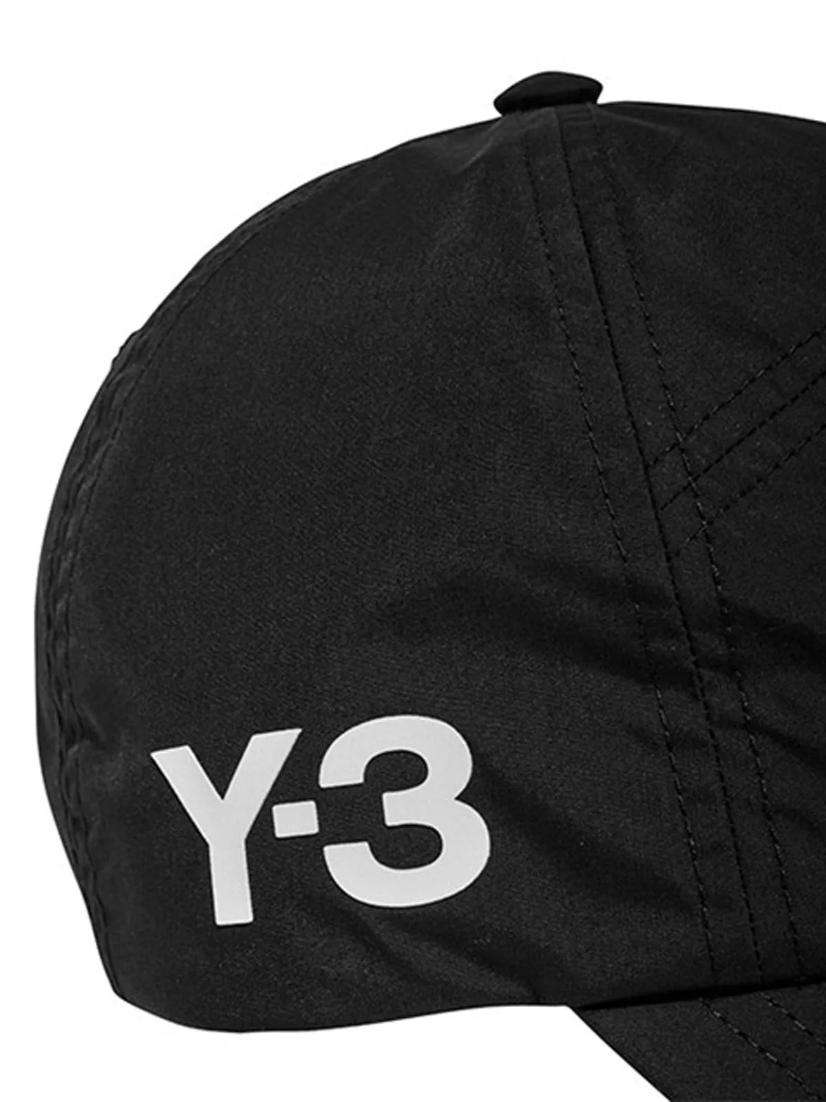 Y-3 Logo Printed Baseball Cap