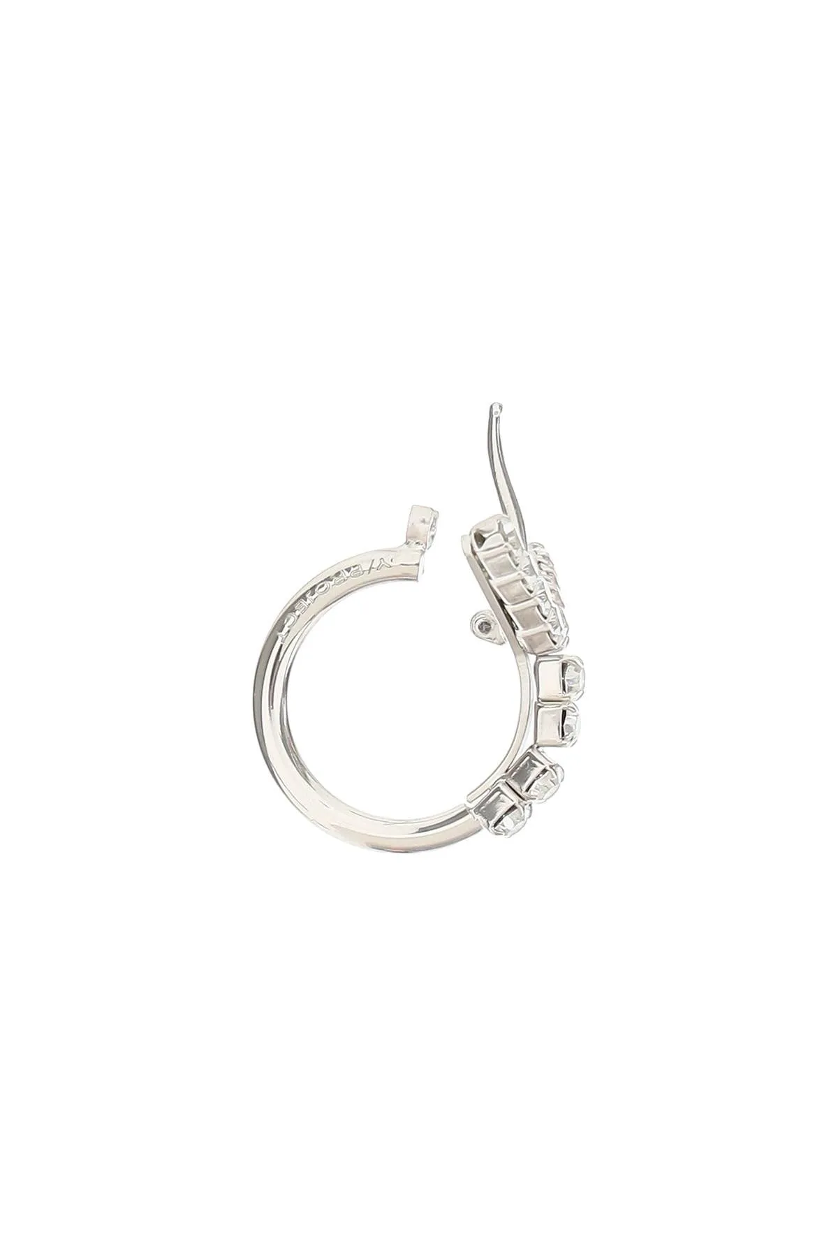 Y/Project Mini Y Hoop Embellished Earrings