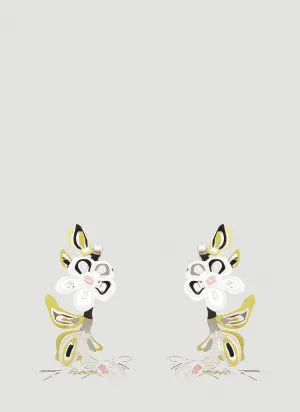 Y/Project Spring Floral Hoop Earrings